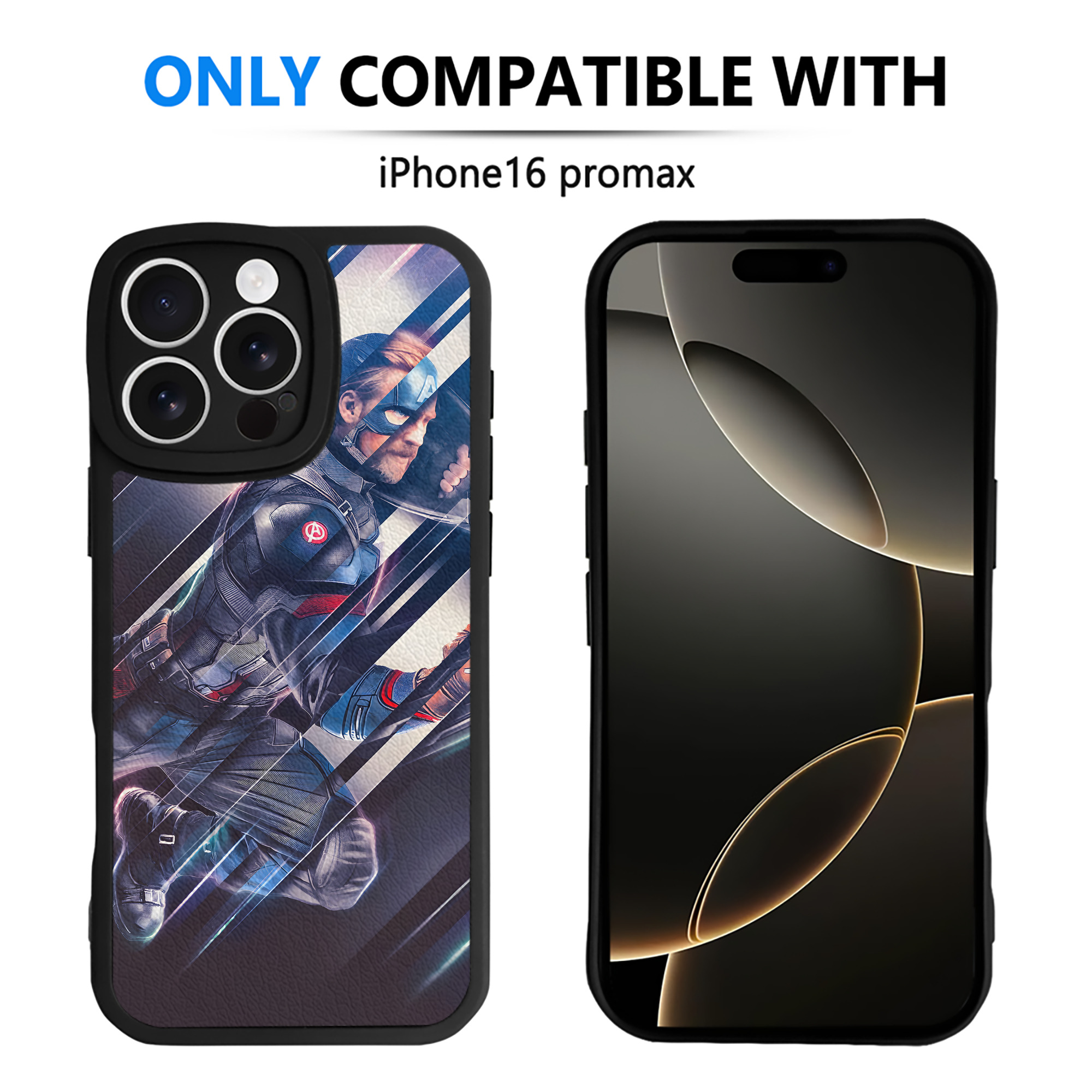 （画像用） アベンジャーズ The Avengers 【iPhone 16シリーズ対応】シリコンスマホケース（レザー調） 材質：シリコン